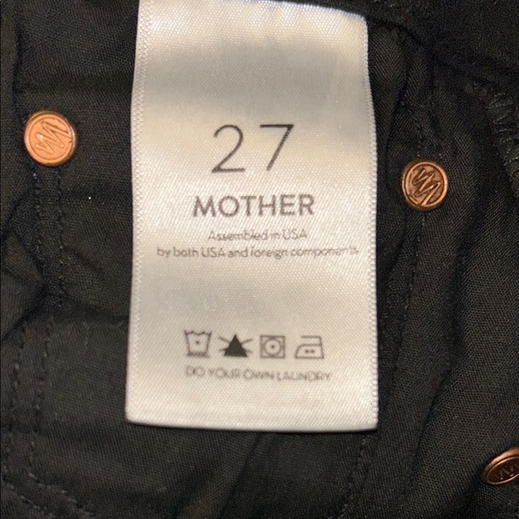 Mother “ The Looker” black jeans size 27. Like new condition - Picture 5 of 7